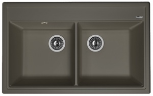 Мойка кухонная керамогранитная Florentina ЛИПСИ 820 20.370.E0820.302 82*51 см. антрацит