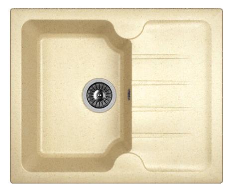 Мойка кухонная из литьевого мрамора Dr. Gans ЛОРА 620 25.020.A0620.402 62*51 см. дюна