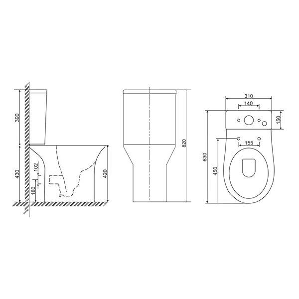Унитаз-компакт Mirsant NEO   