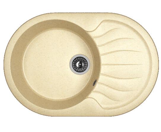 Мойка кухонная из литьевого мрамора Dr. Gans БЕРТА 760 25.040.C0760.402 76*51 см. дюна