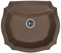Мойка кухонная керамогранитная Florentina ЭМИЛИЯ 640 20.355.D0640.303 64*55 см. мокко