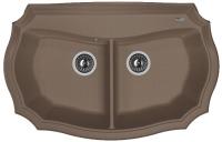 Мойка кухонная керамогранитная Florentina ЭМИЛИЯ 870 20.365.F870.303 87*55 см. мокко