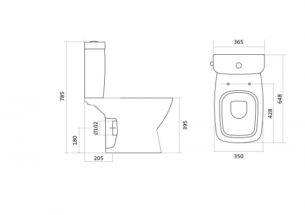 Унитаз-компакт Santek НЕО 1.WH30.2.194  