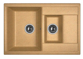 Мойка кухонная из литьевого мрамора Dr. Gans АСТРА 760 К 25.065.D0760.406 76*51 см. терракота