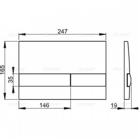 Клавиша для инсталляции Alcaplast  M1738  