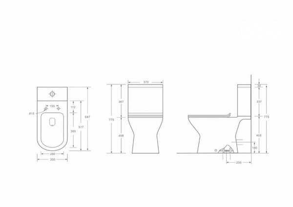 Унитаз-компакт Mirsant OMEGA   