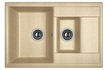 Мойка кухонная из литьевого мрамора Dr. Gans АСТРА 760 К 25.065.D0760.405 76*51 см. терра