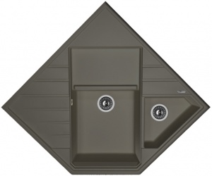 Мойка кухонная керамогранитная Florentina БОМБЕЙ 20.375.J0900.302 90*61 см. антрацит