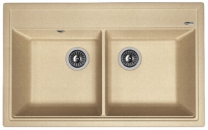 Мойка кухонная керамогранитная Florentina ЛИПСИ 820 20.370.E0820.107 82*51 см. песочный