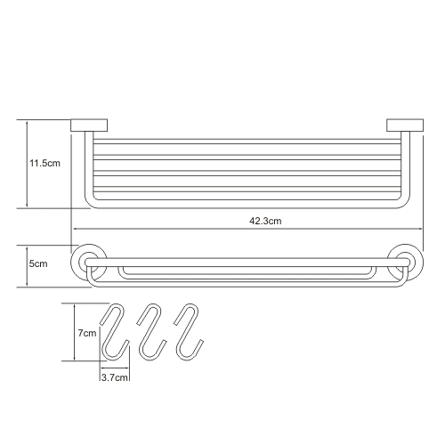 Полка WasserKRAFT DONAU K-9415  