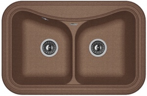 Мойка кухонная керамогранитная Florentina КРИТ 780A 20.175.E0780.303 78*51 см. мокко