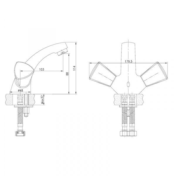 Смеситель IDDIS BOUNCE BOUSB00i01 для раковины 