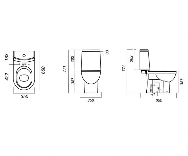 Унитаз-компакт Sanita luxe NEXT NXTSLCC01040622   Унитаз-компакт Sanita luxe NEXT NXTSLCC01040622