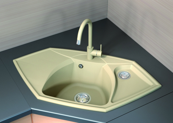 Мойка кухонная керамогранитная Florentina САРДИНИЯ 20.150.D0980.201 97,5*51 см. жасмин