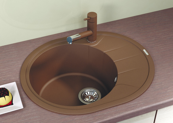 Мойка кухонная керамогранитная Florentina РОДОС 620 20.245.B0620.306 62*50 см. капучино
